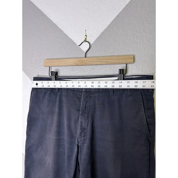 Polo Ralph Lauren Men Pants 35x32 Navy Blue Cotton Stretch Slim Fit Actual 36x30 - Picture 3 of 11